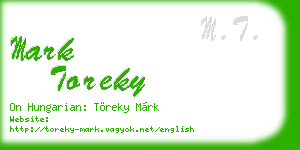 mark toreky business card